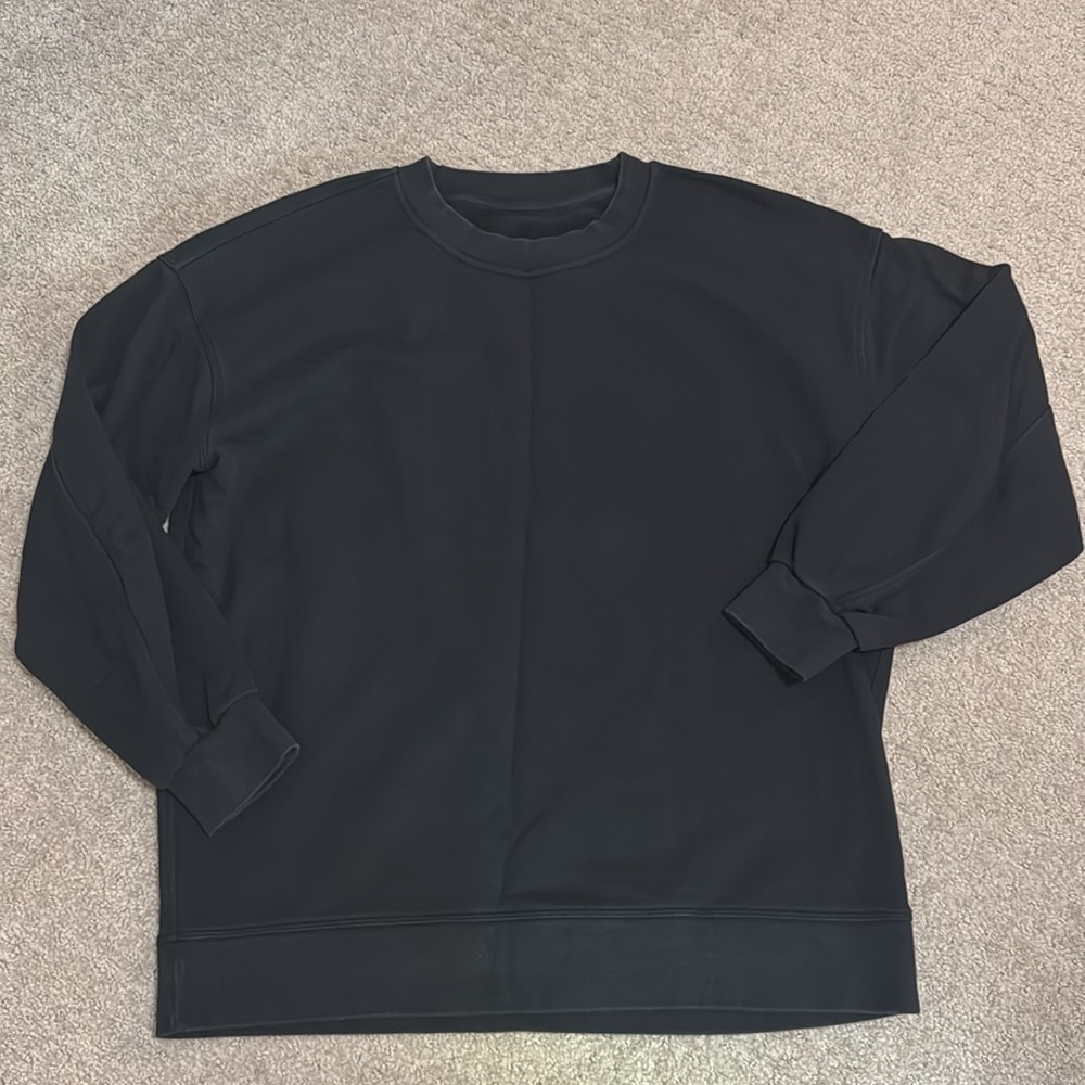 Lululemon Perfectly Oversized Black Crewneck